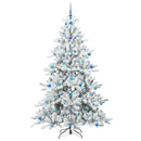 vidaXL Műanyag Hajtogatós Karácsonyfa 300 LED-del 210 cm PVC