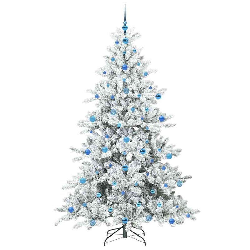 vidaXL Műanyag Hajtogatós Karácsonyfa 300 LED-del 210 cm PVC