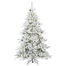 vidaXL Műanyag Hajtogatós Karácsonyfa 300 LED-del 240 cm PVC