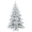 vidaXL Műanyag Hajtogatós Karácsonyfa 300 LED-del 240 cm PVC