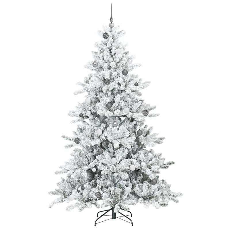 vidaXL Műanyag Hajtogatós Karácsonyfa 300 LED-del 240 cm PVC