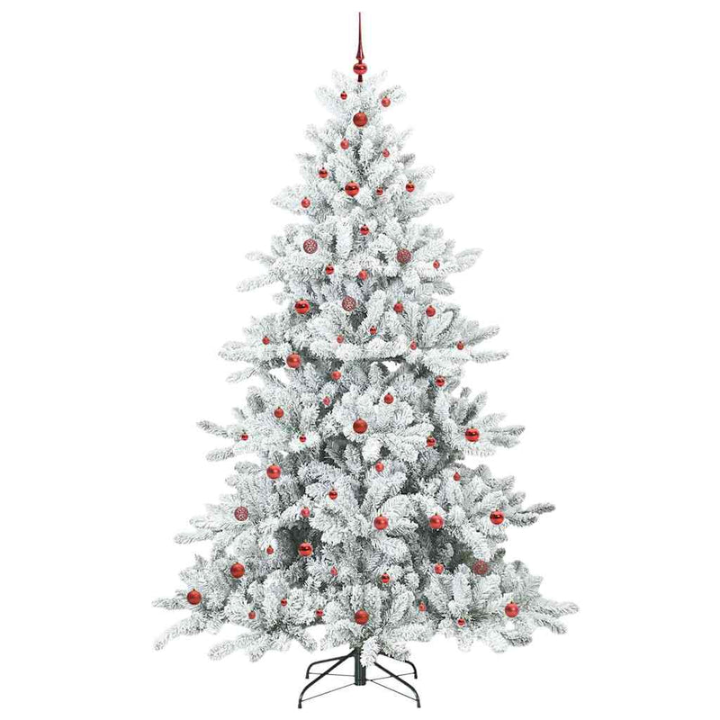vidaXL Műanyag Hajtogatós Karácsonyfa 300 LED-del 240 cm PVC