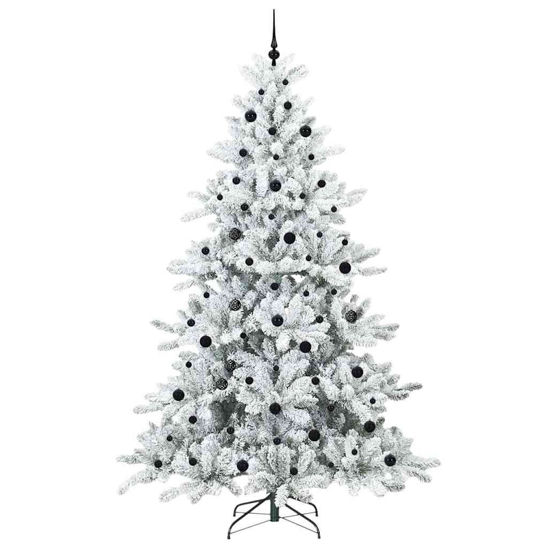 vidaXL Műanyag Hajtogatós Karácsonyfa 300 LED-del 240 cm PVC