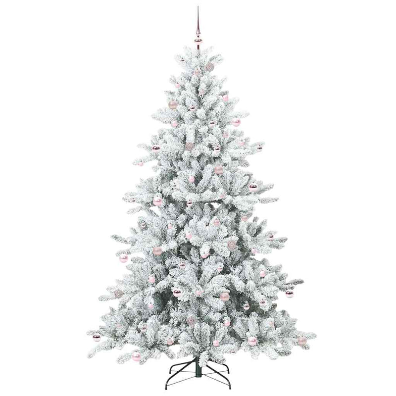 vidaXL Műanyag Hajtogatós Karácsonyfa 300 LED-del 240 cm PVC