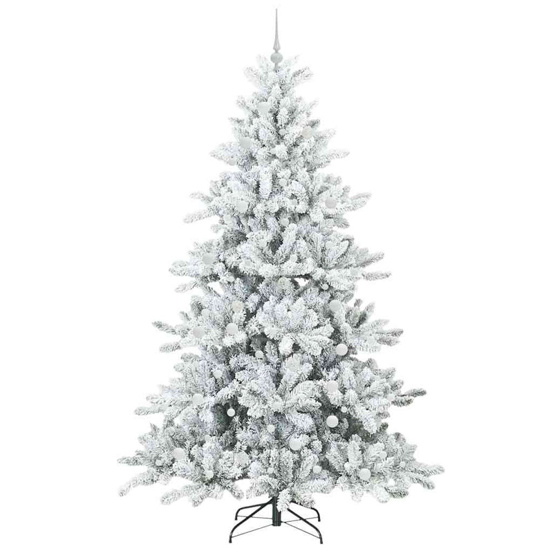 vidaXL Műanyag Hajtogatós Karácsonyfa 300 LED-del 240 cm PVC