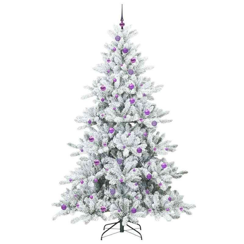 vidaXL Műanyag Hajtogatós Karácsonyfa 300 LED-del 240 cm PVC