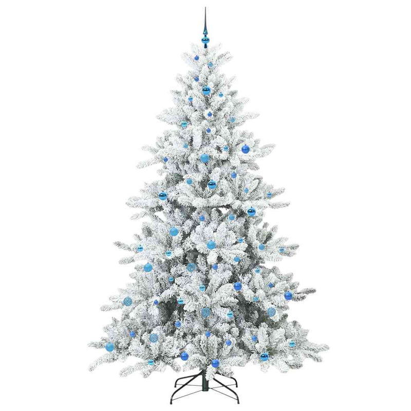 vidaXL Műanyag Hajtogatós Karácsonyfa 300 LED-del 240 cm PVC