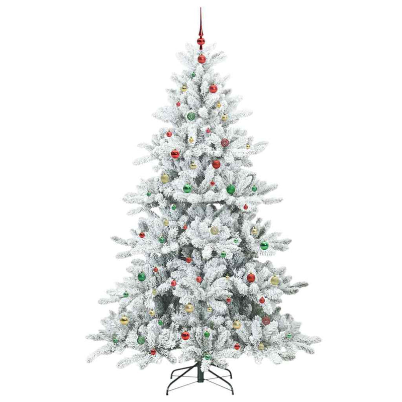 vidaXL Műanyag Hajtogatós Karácsonyfa 300 LED-del 240 cm PVC