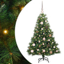 vidaXL Mű karácsonyfa 150 LED-del állvánnyal Zöld 120 cm PE és PVC