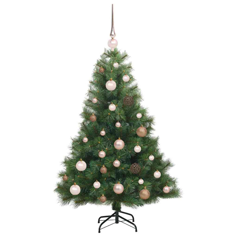 vidaXL Mű karácsonyfa 150 LED-del állvánnyal Zöld 120 cm PE és PVC