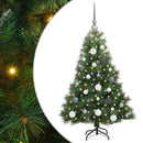 vidaXL Mű karácsonyfa 150 LED-del állvánnyal Zöld 120 cm PE és PVC