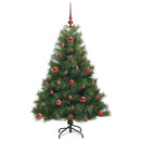 vidaXL Mű karácsonyfa 150 LED-del állvánnyal Zöld 120 cm PE és PVC