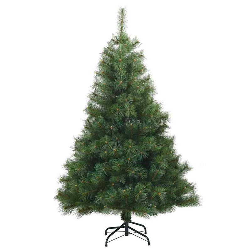 vidaXL Mű karácsonyfa 150 LED-del állvánnyal Zöld 120 cm PE és PVC