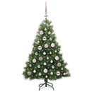 vidaXL Mű karácsonyfa 150 LED-del állvánnyal Zöld 120 cm PE és PVC