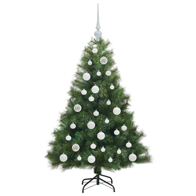 vidaXL Mű karácsonyfa 150 LED-del állvánnyal Zöld 120 cm PE és PVC