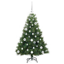 vidaXL Mű karácsonyfa 150 LED-del állvánnyal Zöld 120 cm PE és PVC