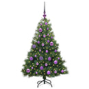 vidaXL Mű karácsonyfa 150 LED-del állvánnyal Zöld 120 cm PE és PVC