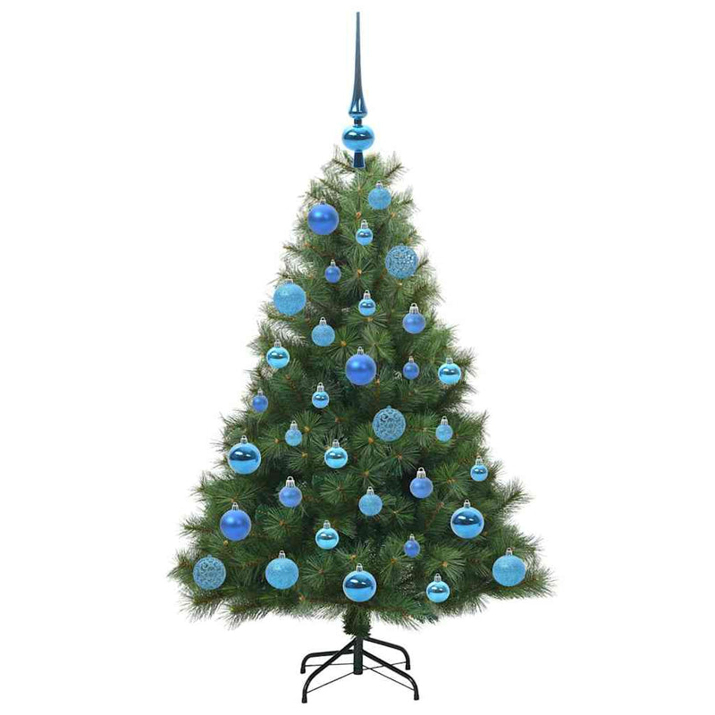 vidaXL Mű karácsonyfa 150 LED-del állvánnyal Zöld 120 cm PE és PVC