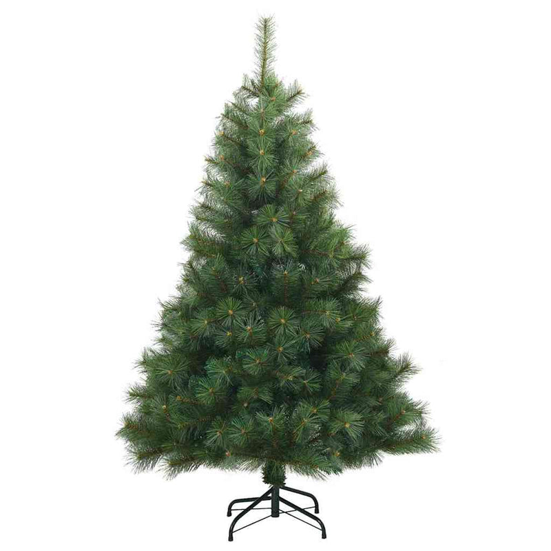 vidaXL Mű karácsonyfa 150 LED-del állvánnyal Zöld 120 cm PE és PVC