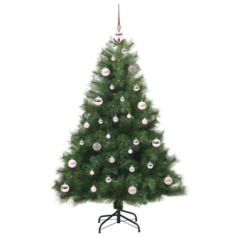 vidaXL Mű karácsonyfa 150 LED-del állvánnyal Zöld 150 cm PE és PVC