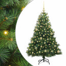 vidaXL Mű karácsonyfa 150 LED-del állvánnyal Zöld 150 cm PE és PVC