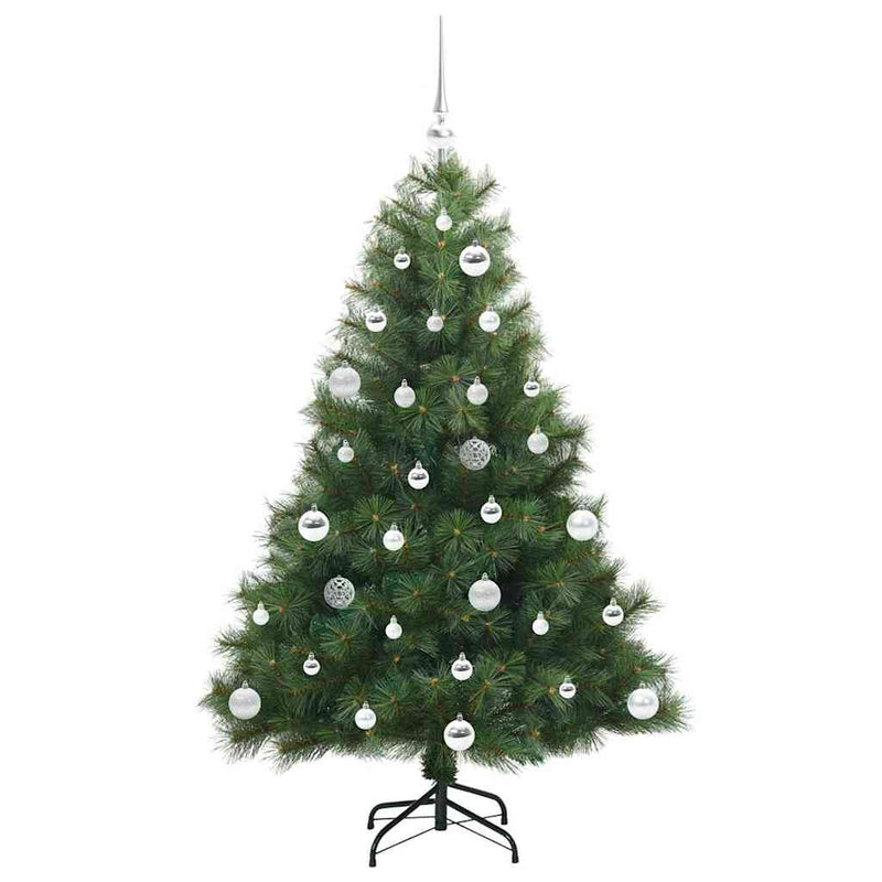 vidaXL Mű karácsonyfa 150 LED-del állvánnyal Zöld 150 cm PE és PVC