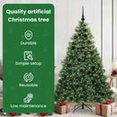 vidaXL Mű karácsonyfa 300 LED-del állvánnyal Zöld 180 cm PE és PVC