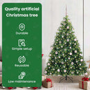 vidaXL Mű karácsonyfa 300 LED-del állvánnyal Zöld 180 cm PE és PVC