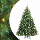 vidaXL Mű karácsonyfa 300 LED-del állvánnyal Zöld 180 cm PE és PVC