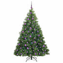 vidaXL Mű karácsonyfa 300 LED-del állvánnyal Zöld 180 cm PE és PVC