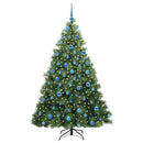 vidaXL Mű karácsonyfa 300 LED-del állvánnyal Zöld 180 cm PE és PVC