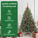 vidaXL Mű karácsonyfa 150 LED-del állvánnyal Zöld 150 cm PE és PVC