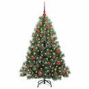 vidaXL Mű karácsonyfa 150 LED-del állvánnyal Zöld 150 cm PE és PVC