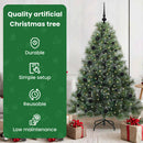 vidaXL Mű karácsonyfa 150 LED-del állvánnyal Zöld 150 cm PE és PVC