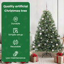 vidaXL Mű karácsonyfa 150 LED-del állvánnyal Zöld 150 cm PE és PVC