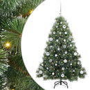 vidaXL Mű karácsonyfa 150 LED-del állvánnyal Zöld 150 cm PE és PVC