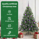 vidaXL Mű karácsonyfa 150 LED-del állvánnyal Zöld 150 cm PE és PVC