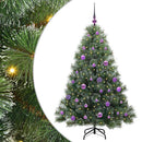 vidaXL Mű karácsonyfa 150 LED-del állvánnyal Zöld 150 cm PE és PVC