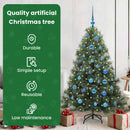 vidaXL Mű karácsonyfa 150 LED-del állvánnyal Zöld 150 cm PE és PVC