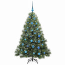 vidaXL Mű karácsonyfa 150 LED-del állvánnyal Zöld 150 cm PE és PVC