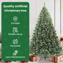 vidaXL Mű karácsonyfa 300 LED-del állvánnyal Zöld 180 cm PE és PVC