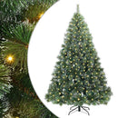 vidaXL Mű karácsonyfa 300 LED-del állvánnyal Zöld 180 cm PE és PVC