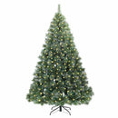 vidaXL Mű karácsonyfa 300 LED-del állvánnyal Zöld 180 cm PE és PVC