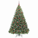 vidaXL Mű karácsonyfa 300 LED-del állvánnyal Zöld 180 cm PE és PVC