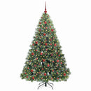vidaXL Mű karácsonyfa 300 LED-del állvánnyal Zöld 180 cm PE és PVC