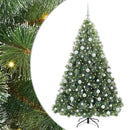 vidaXL Mű karácsonyfa 300 LED-del állvánnyal Zöld 180 cm PE és PVC