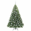 vidaXL Mű karácsonyfa 300 LED-del állvánnyal Zöld 180 cm PE és PVC