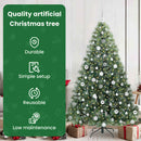 vidaXL Mű karácsonyfa 300 LED-del állvánnyal Zöld 180 cm PE és PVC