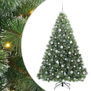vidaXL Mű karácsonyfa 300 LED-del állvánnyal Zöld 180 cm PE és PVC