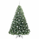 vidaXL Mű karácsonyfa 300 LED-del állvánnyal Zöld 180 cm PE és PVC